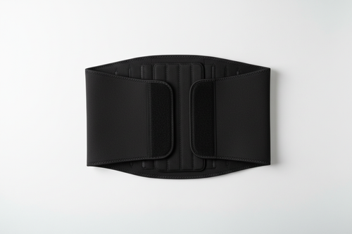 Waist Trainer with Back Support on white surface